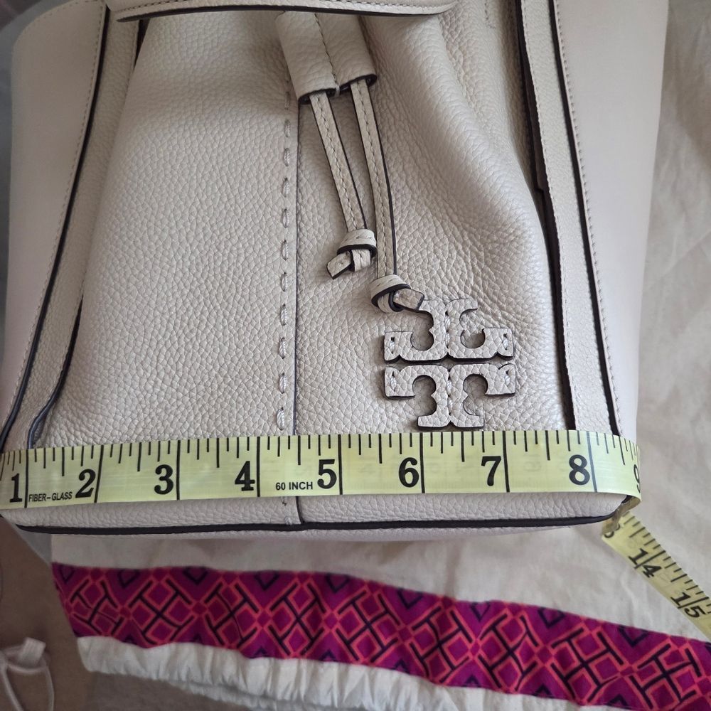 Tory Burch McGraw Dragonfly Tote/ Crossbody Bag In Brie - Picture 10 of 11